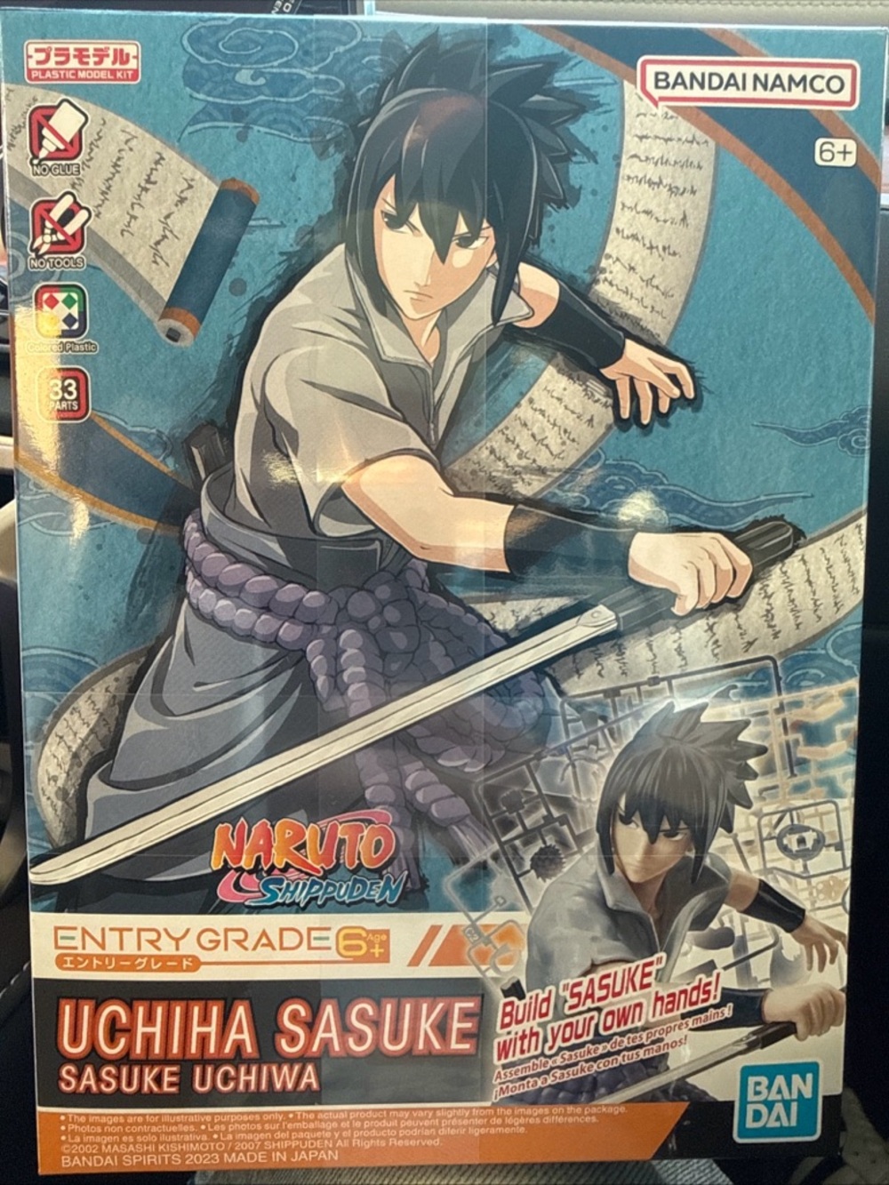 Sasuke Uchiha Bandai Model Kit Naruto: Shippuden Entry Grade 2023 Anime NEW